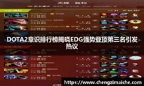 DOTA2意识排行榜揭晓EDG强势登顶第三名引发热议
